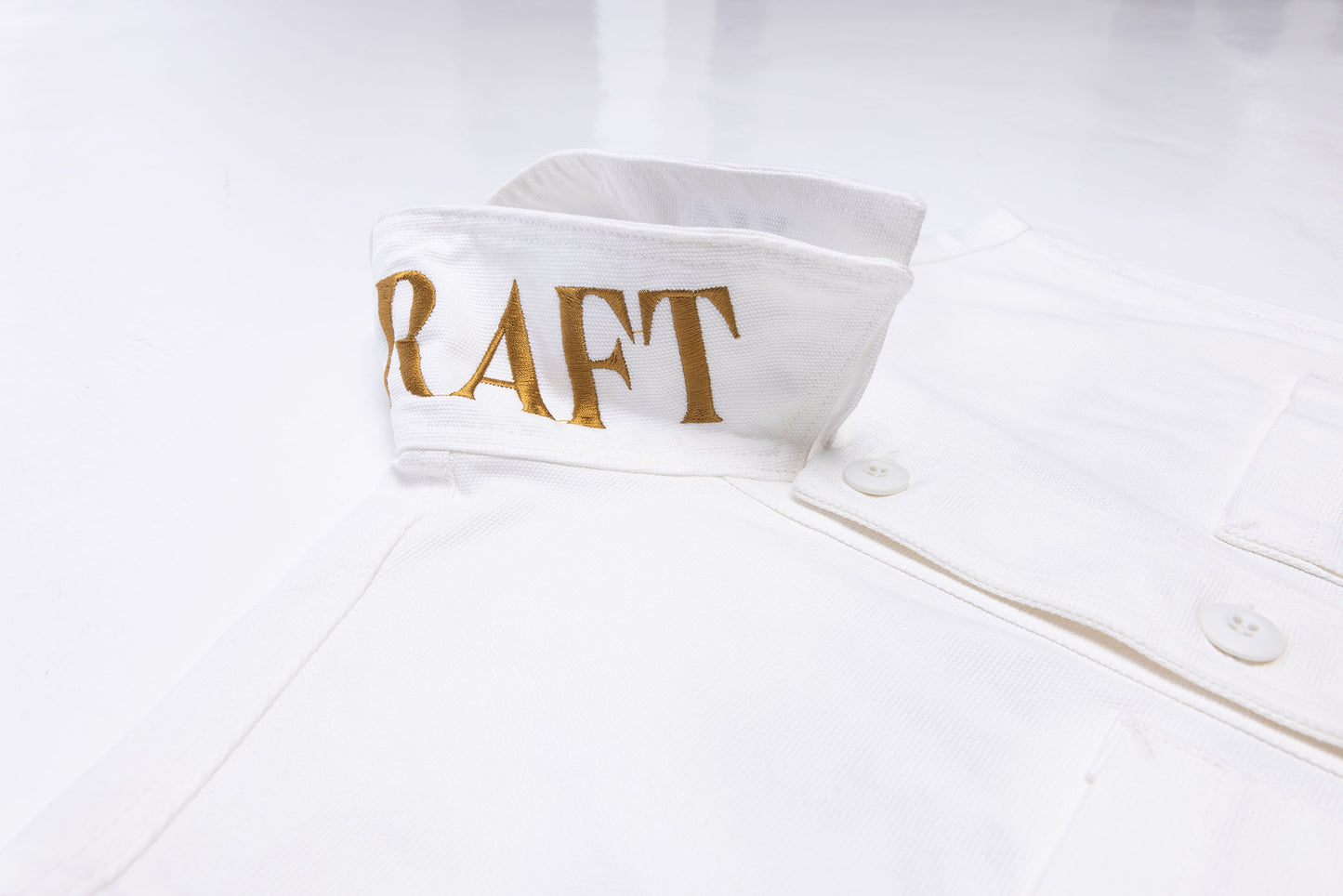 Making Love - Desert Vest - White Canvas -Gold