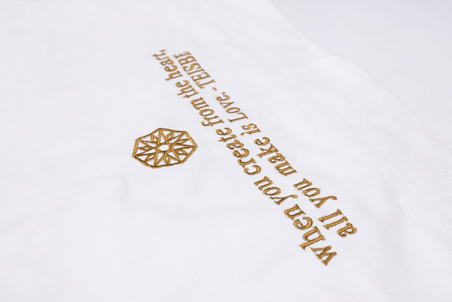 Making Love - Desert Vest - White Canvas -Gold